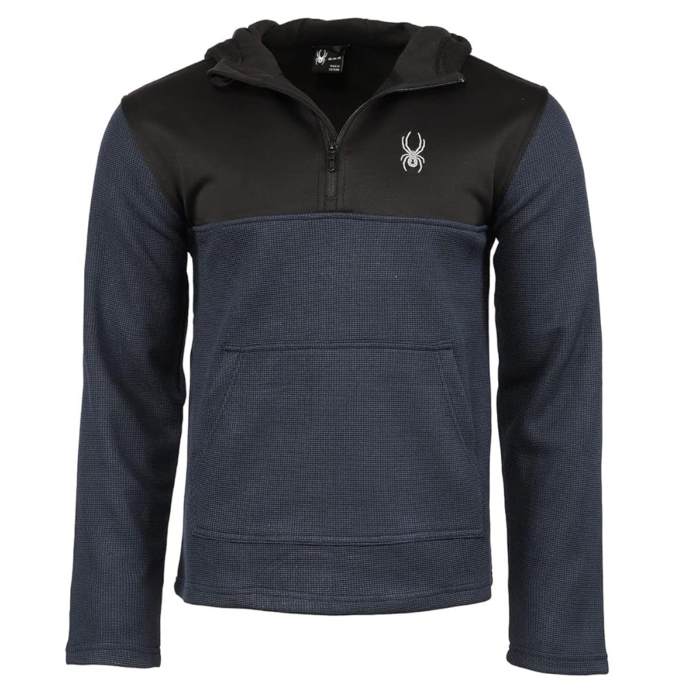 ★sale★8yards PULLOVER Halfsleeve Hoodie Spyder Men's Racer 1/4 Zip Pullover Hoodie, Frontier Medium